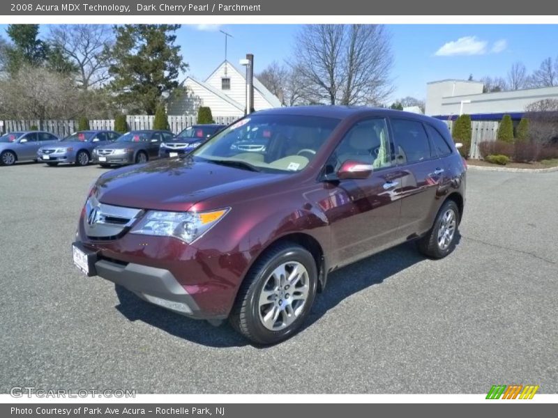 Dark Cherry Pearl / Parchment 2008 Acura MDX Technology