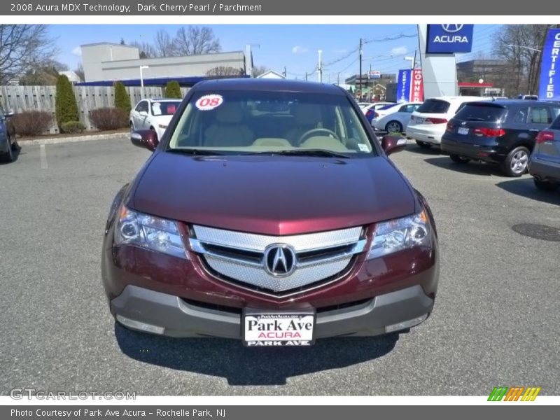 Dark Cherry Pearl / Parchment 2008 Acura MDX Technology