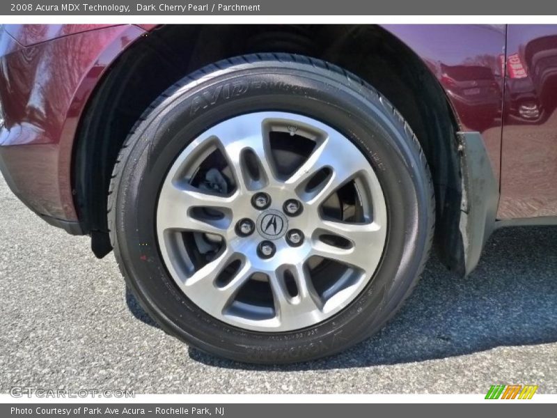 Dark Cherry Pearl / Parchment 2008 Acura MDX Technology