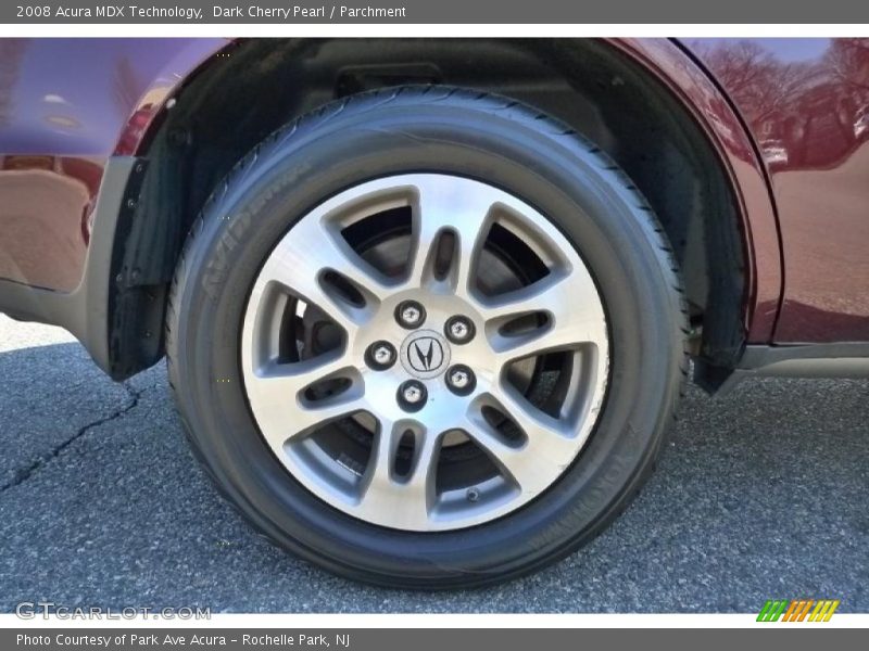 Dark Cherry Pearl / Parchment 2008 Acura MDX Technology