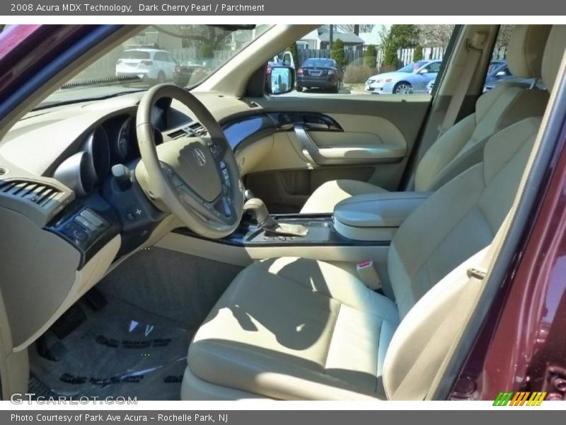 Dark Cherry Pearl / Parchment 2008 Acura MDX Technology