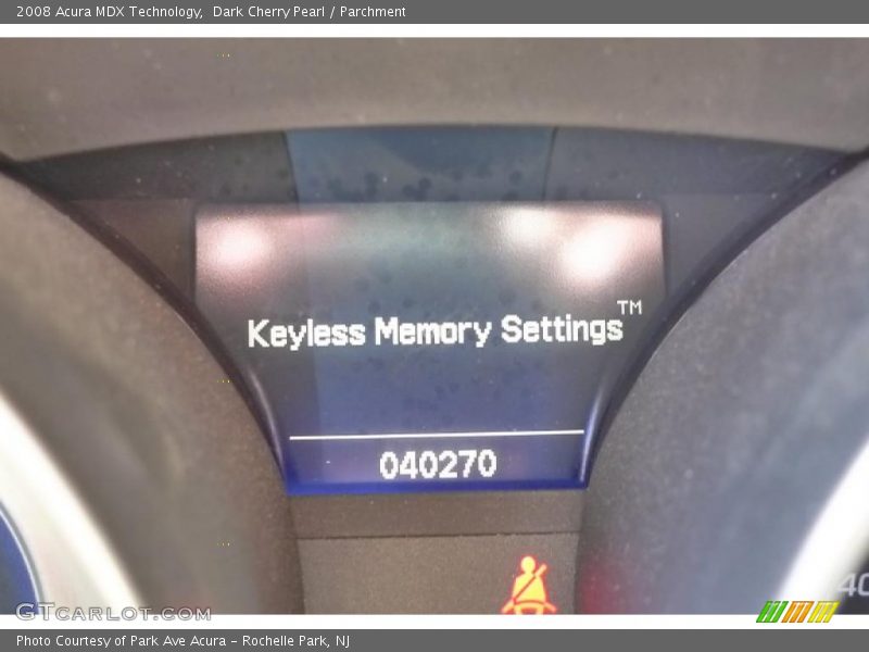 Dark Cherry Pearl / Parchment 2008 Acura MDX Technology