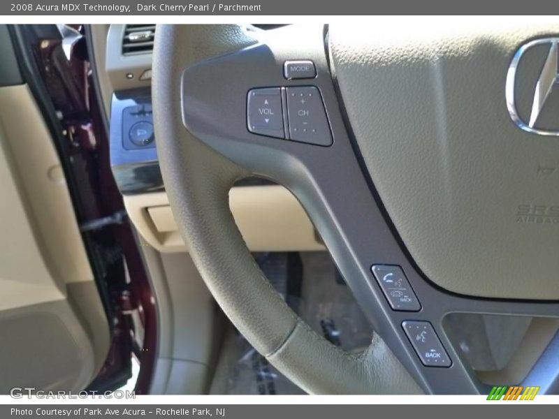 Dark Cherry Pearl / Parchment 2008 Acura MDX Technology