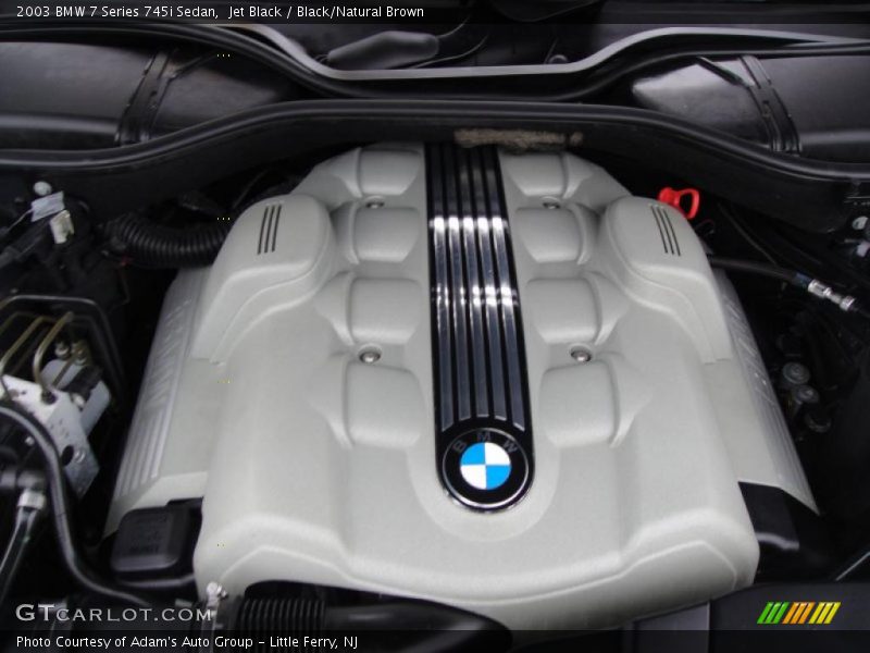Jet Black / Black/Natural Brown 2003 BMW 7 Series 745i Sedan