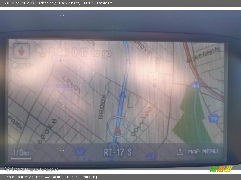 Dark Cherry Pearl / Parchment 2008 Acura MDX Technology