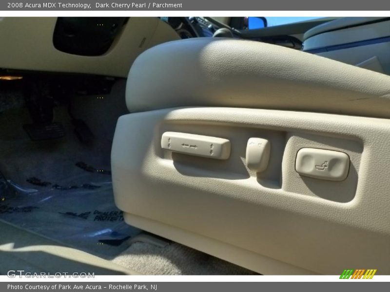 Dark Cherry Pearl / Parchment 2008 Acura MDX Technology