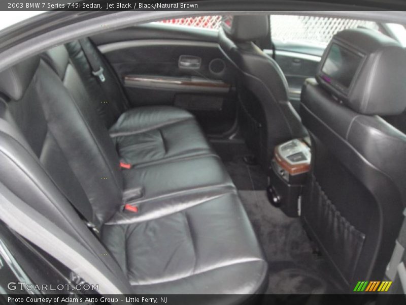 Jet Black / Black/Natural Brown 2003 BMW 7 Series 745i Sedan