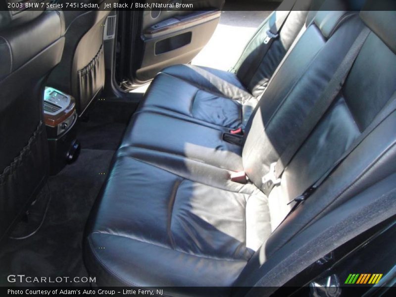 Jet Black / Black/Natural Brown 2003 BMW 7 Series 745i Sedan