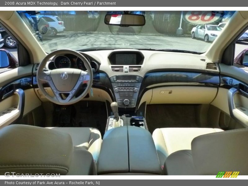 Dark Cherry Pearl / Parchment 2008 Acura MDX Technology