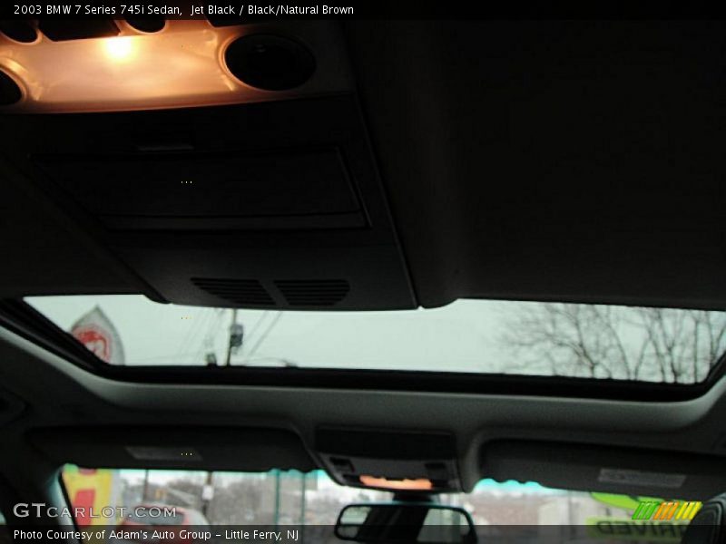 Jet Black / Black/Natural Brown 2003 BMW 7 Series 745i Sedan
