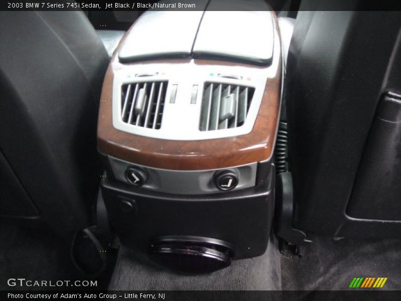 Jet Black / Black/Natural Brown 2003 BMW 7 Series 745i Sedan