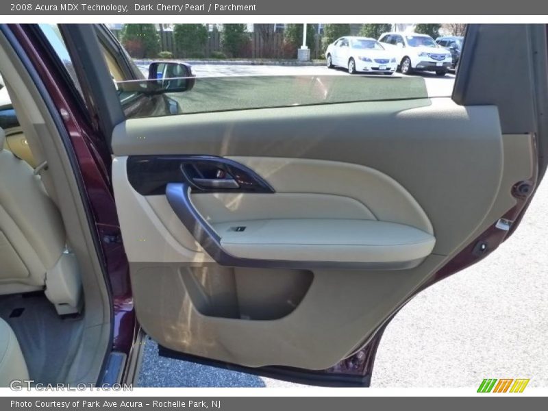Dark Cherry Pearl / Parchment 2008 Acura MDX Technology
