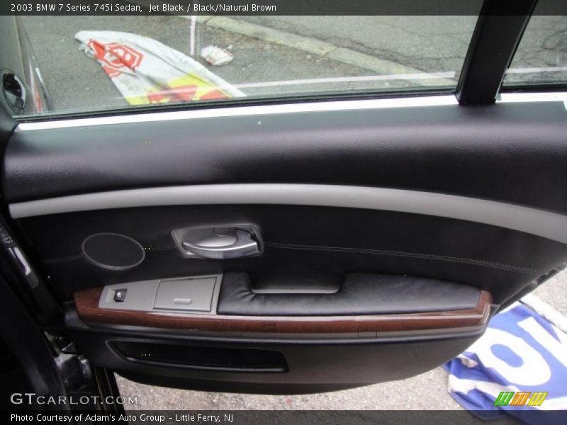 Jet Black / Black/Natural Brown 2003 BMW 7 Series 745i Sedan