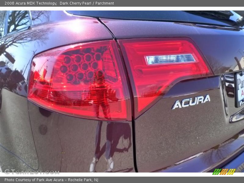 Dark Cherry Pearl / Parchment 2008 Acura MDX Technology