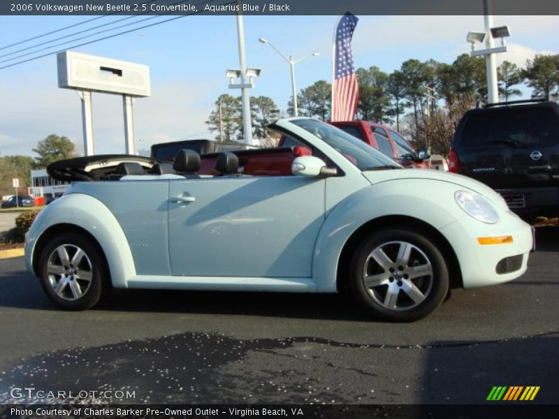 Aquarius Blue / Black 2006 Volkswagen New Beetle 2.5 Convertible