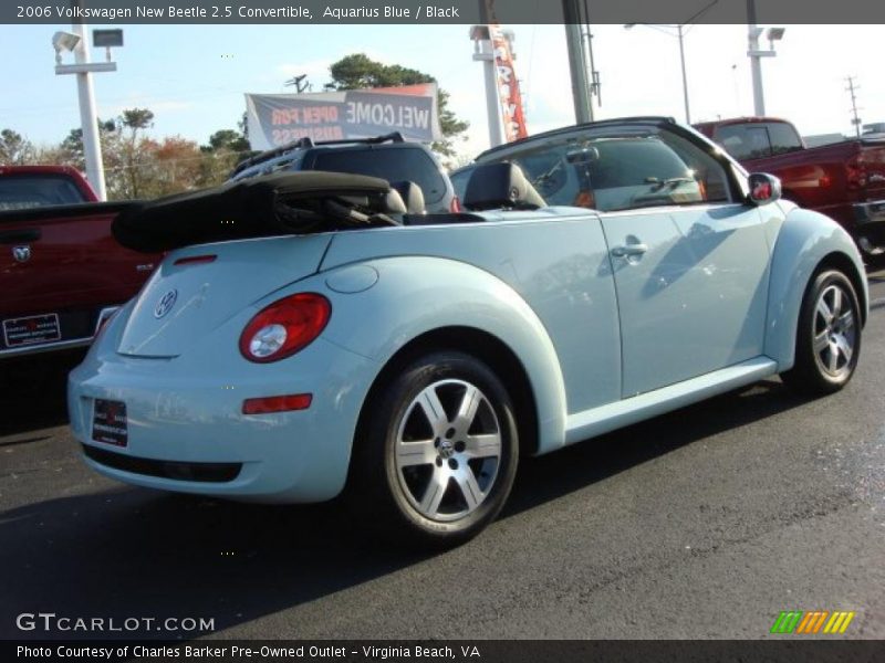 Aquarius Blue / Black 2006 Volkswagen New Beetle 2.5 Convertible