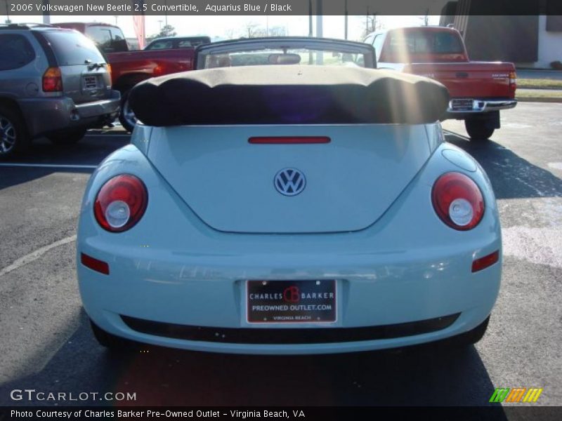 Aquarius Blue / Black 2006 Volkswagen New Beetle 2.5 Convertible