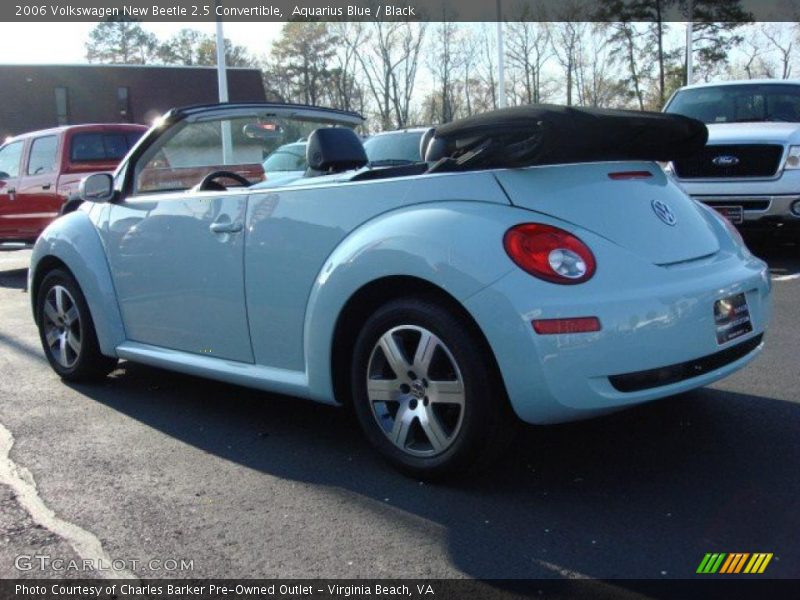 Aquarius Blue / Black 2006 Volkswagen New Beetle 2.5 Convertible