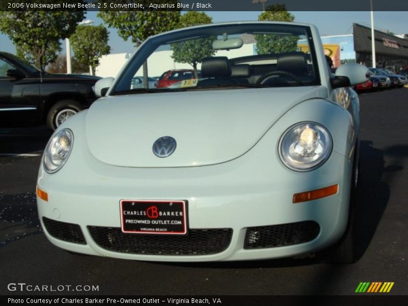 Aquarius Blue / Black 2006 Volkswagen New Beetle 2.5 Convertible
