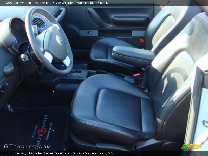 Aquarius Blue / Black 2006 Volkswagen New Beetle 2.5 Convertible