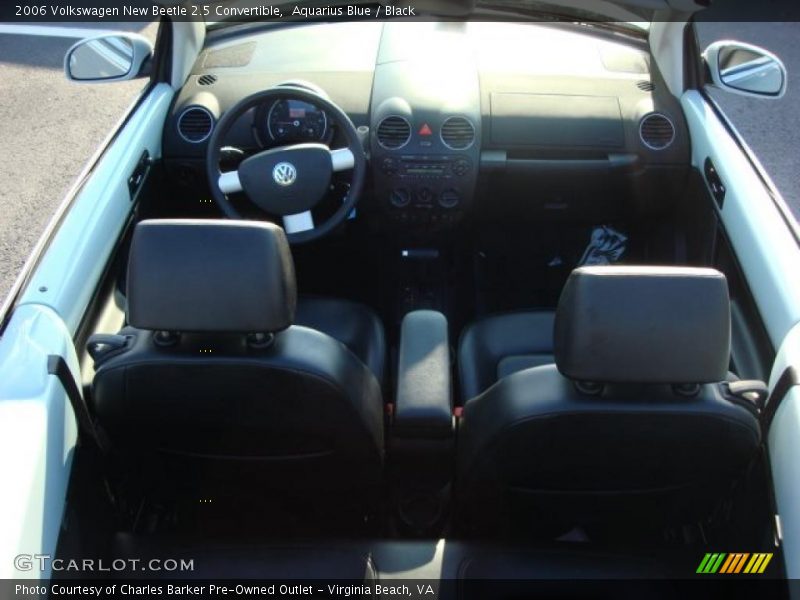 Aquarius Blue / Black 2006 Volkswagen New Beetle 2.5 Convertible