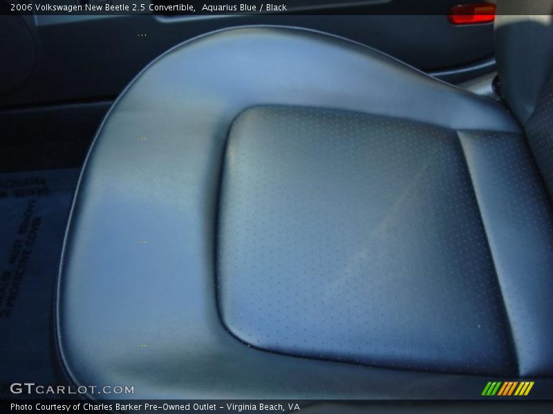 Aquarius Blue / Black 2006 Volkswagen New Beetle 2.5 Convertible