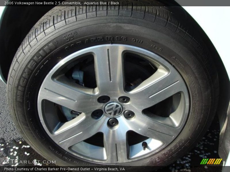 Aquarius Blue / Black 2006 Volkswagen New Beetle 2.5 Convertible