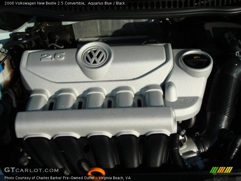 Aquarius Blue / Black 2006 Volkswagen New Beetle 2.5 Convertible