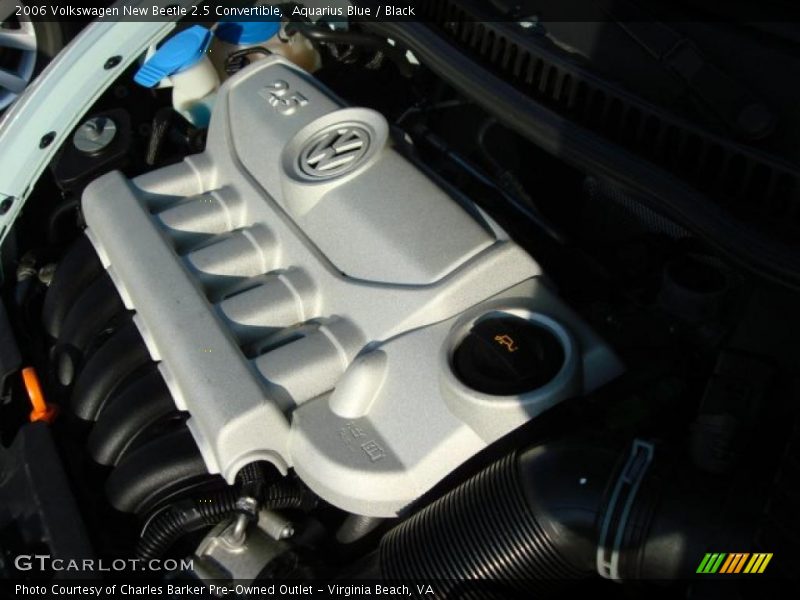 Aquarius Blue / Black 2006 Volkswagen New Beetle 2.5 Convertible