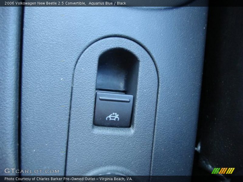 Aquarius Blue / Black 2006 Volkswagen New Beetle 2.5 Convertible