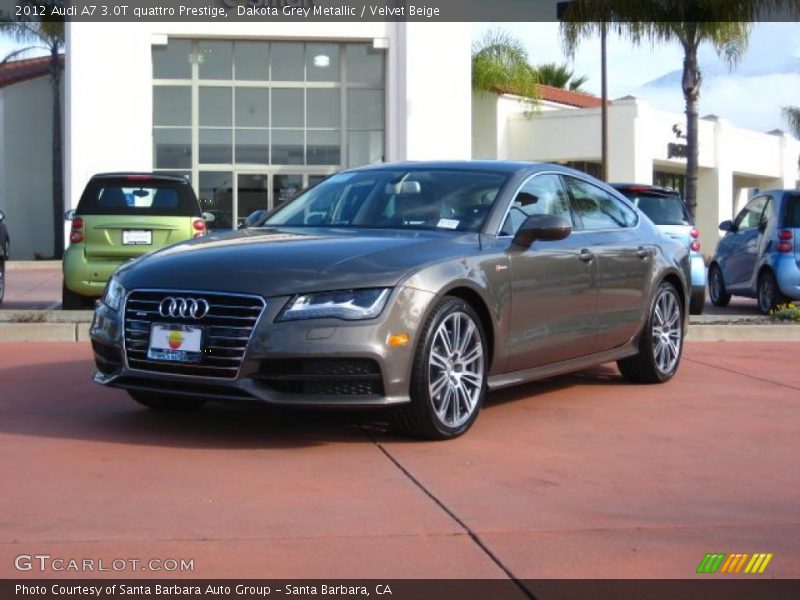 Dakota Grey Metallic / Velvet Beige 2012 Audi A7 3.0T quattro Prestige