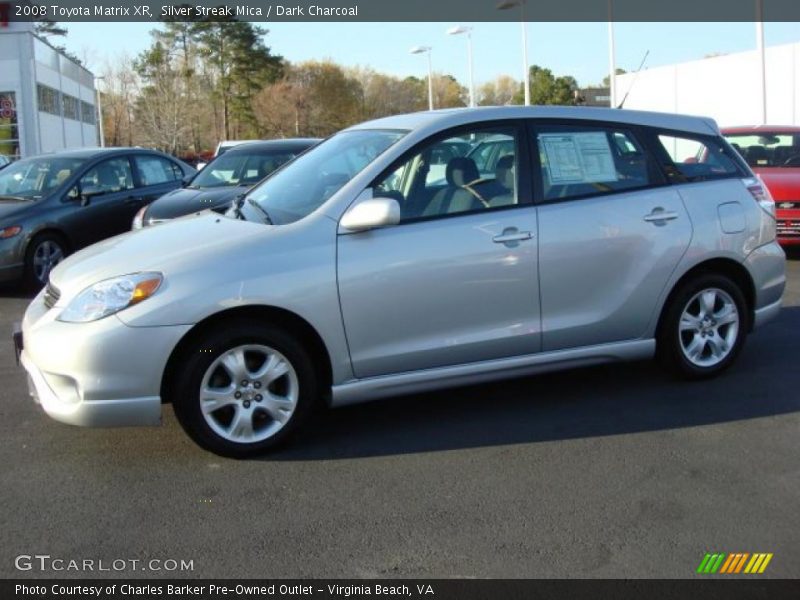 Silver Streak Mica / Dark Charcoal 2008 Toyota Matrix XR