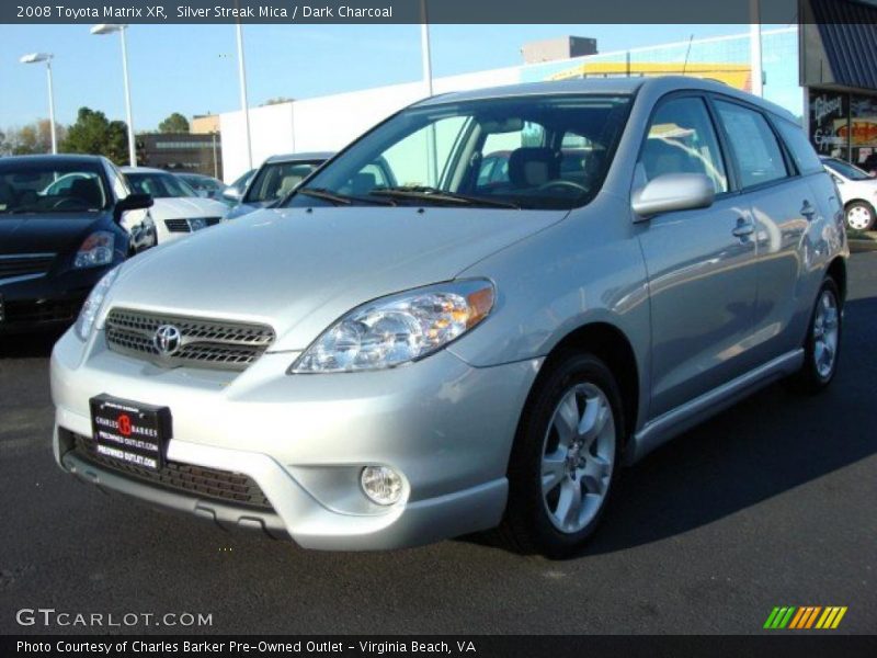 Silver Streak Mica / Dark Charcoal 2008 Toyota Matrix XR