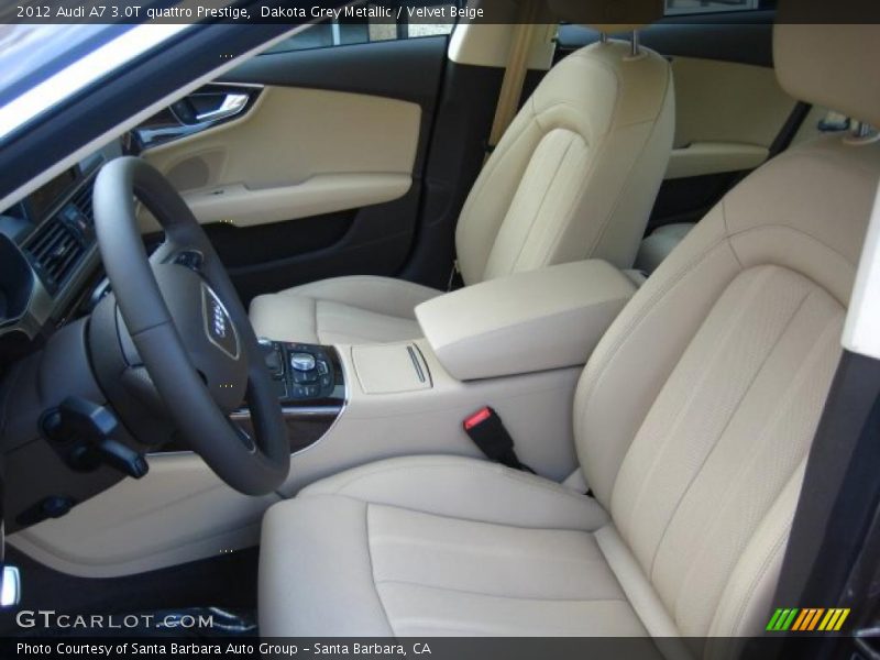  2012 A7 3.0T quattro Prestige Velvet Beige Interior