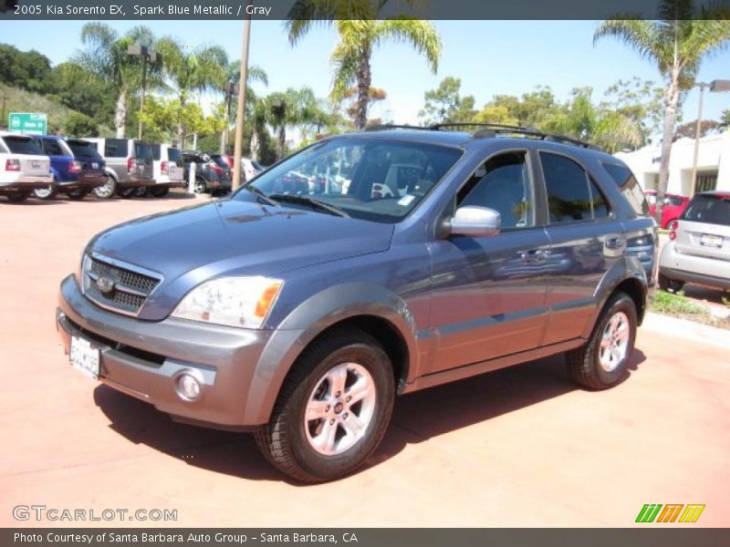 Spark Blue Metallic / Gray 2005 Kia Sorento EX
