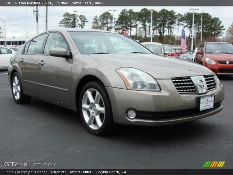 Spirited Bronze Pearl / Black 2006 Nissan Maxima 3.5 SE