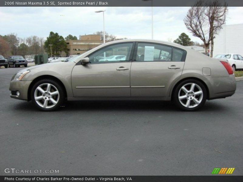 Spirited Bronze Pearl / Black 2006 Nissan Maxima 3.5 SE
