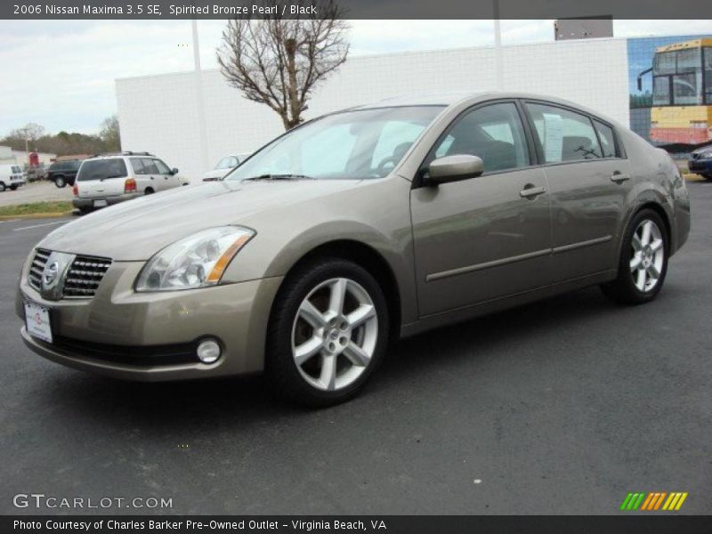 Spirited Bronze Pearl / Black 2006 Nissan Maxima 3.5 SE