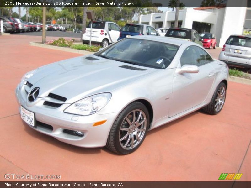 Iridium Silver Metallic / Black 2008 Mercedes-Benz SLK 280 Roadster