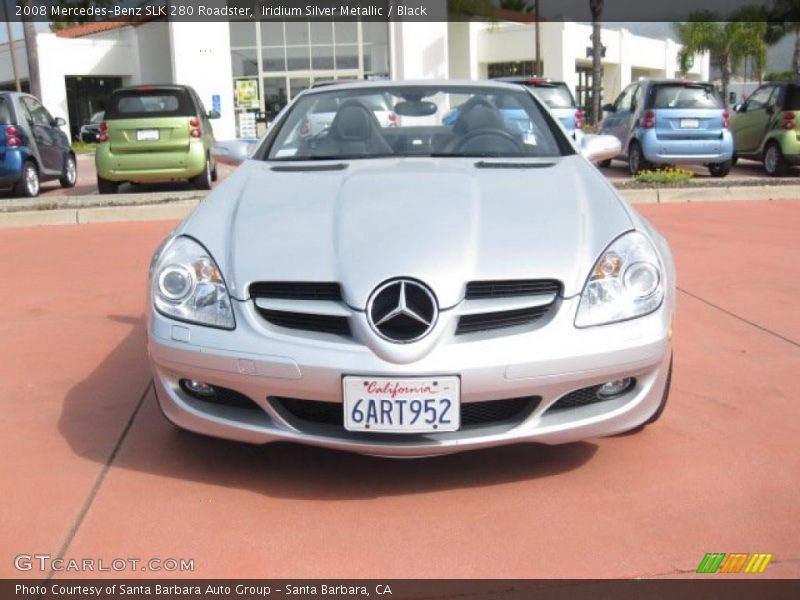 Iridium Silver Metallic / Black 2008 Mercedes-Benz SLK 280 Roadster