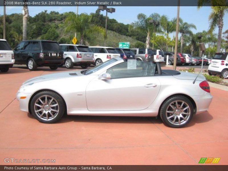 Iridium Silver Metallic / Black 2008 Mercedes-Benz SLK 280 Roadster