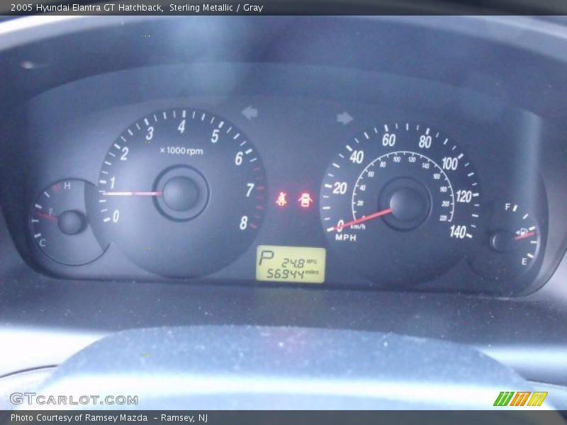 Sterling Metallic / Gray 2005 Hyundai Elantra GT Hatchback