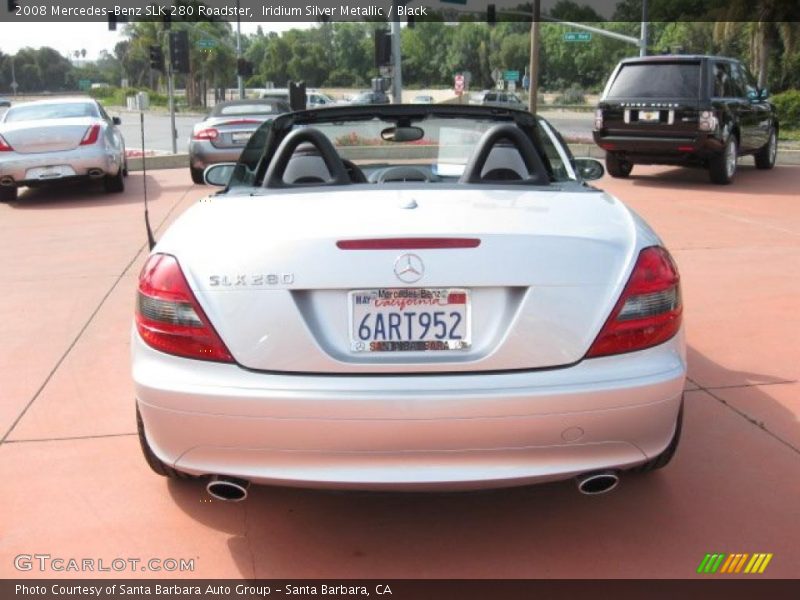 Iridium Silver Metallic / Black 2008 Mercedes-Benz SLK 280 Roadster