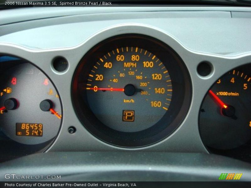 Spirited Bronze Pearl / Black 2006 Nissan Maxima 3.5 SE