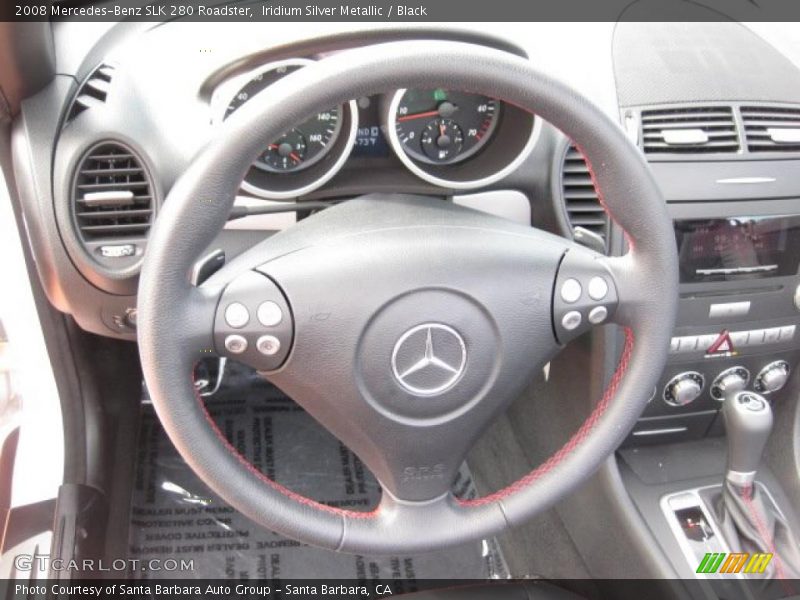 Iridium Silver Metallic / Black 2008 Mercedes-Benz SLK 280 Roadster