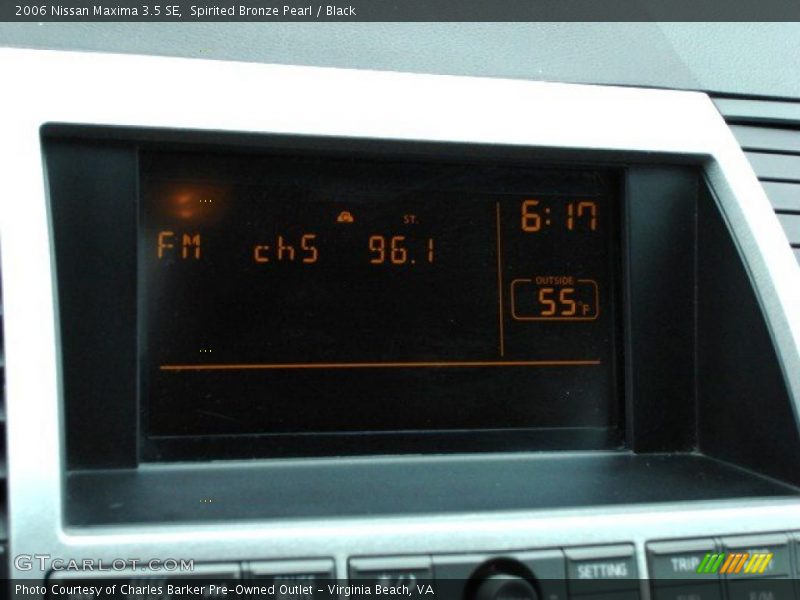 Spirited Bronze Pearl / Black 2006 Nissan Maxima 3.5 SE