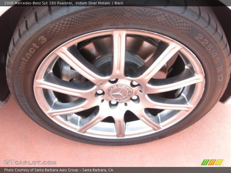 Iridium Silver Metallic / Black 2008 Mercedes-Benz SLK 280 Roadster