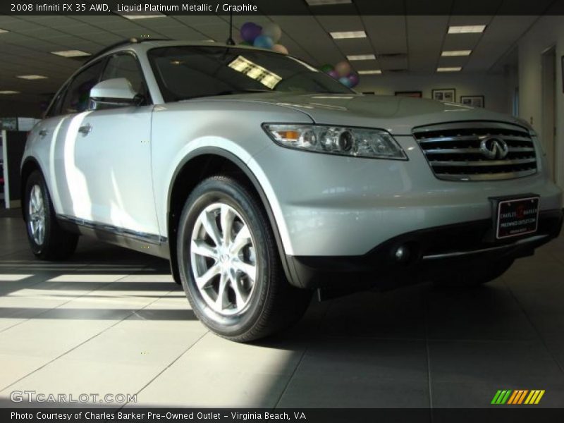 Liquid Platinum Metallic / Graphite 2008 Infiniti FX 35 AWD