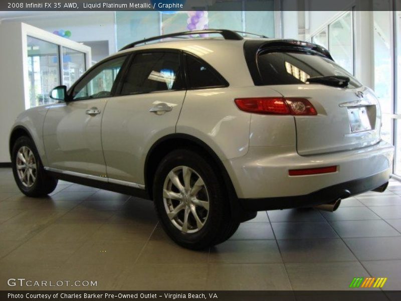 Liquid Platinum Metallic / Graphite 2008 Infiniti FX 35 AWD