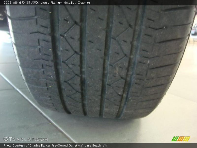 Liquid Platinum Metallic / Graphite 2008 Infiniti FX 35 AWD